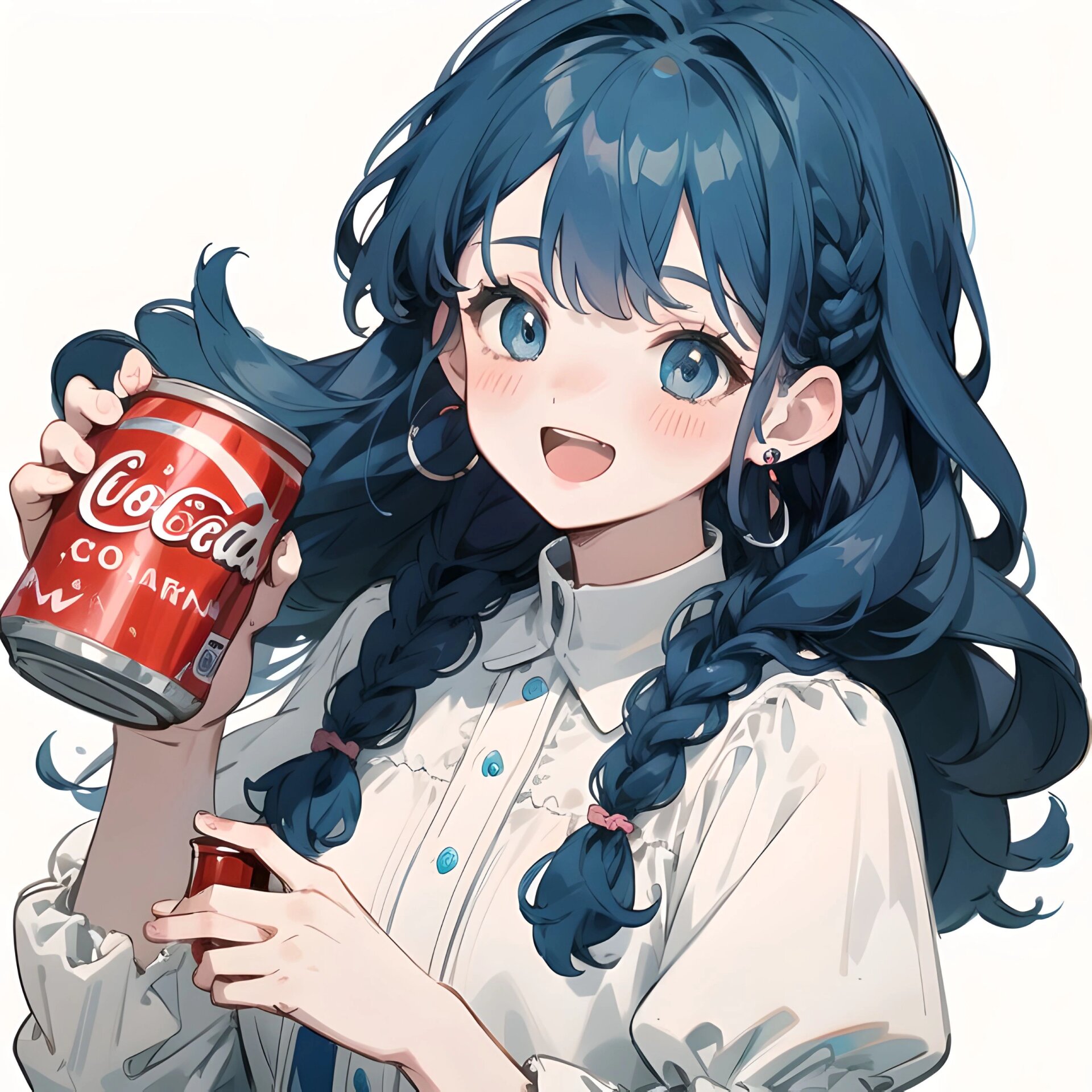 治愈系头像/可乐🥫女孩/夏天就要喝可乐