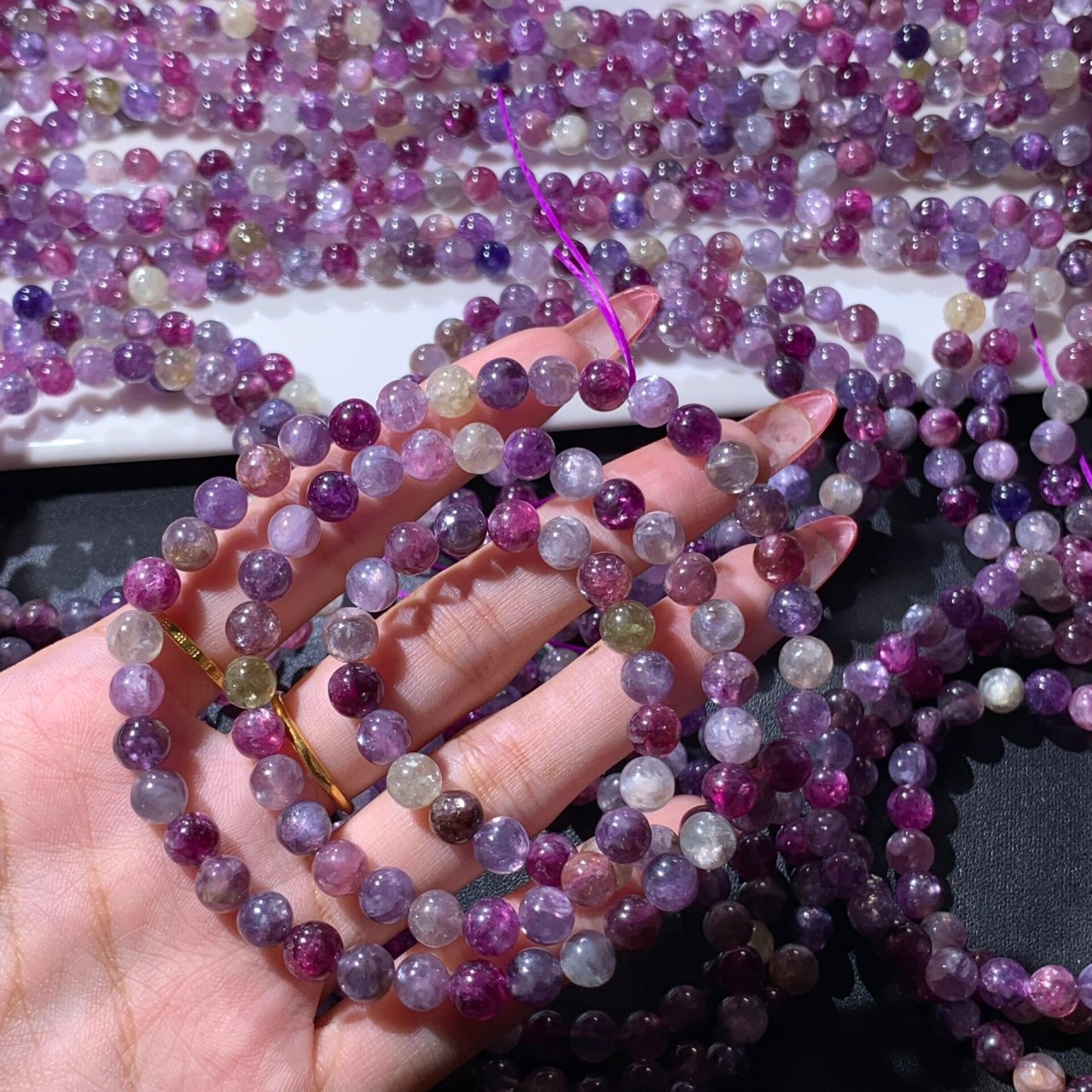 莫奈61睡莲彩祖母晶90 多圈上新,超闪的哦 小精品