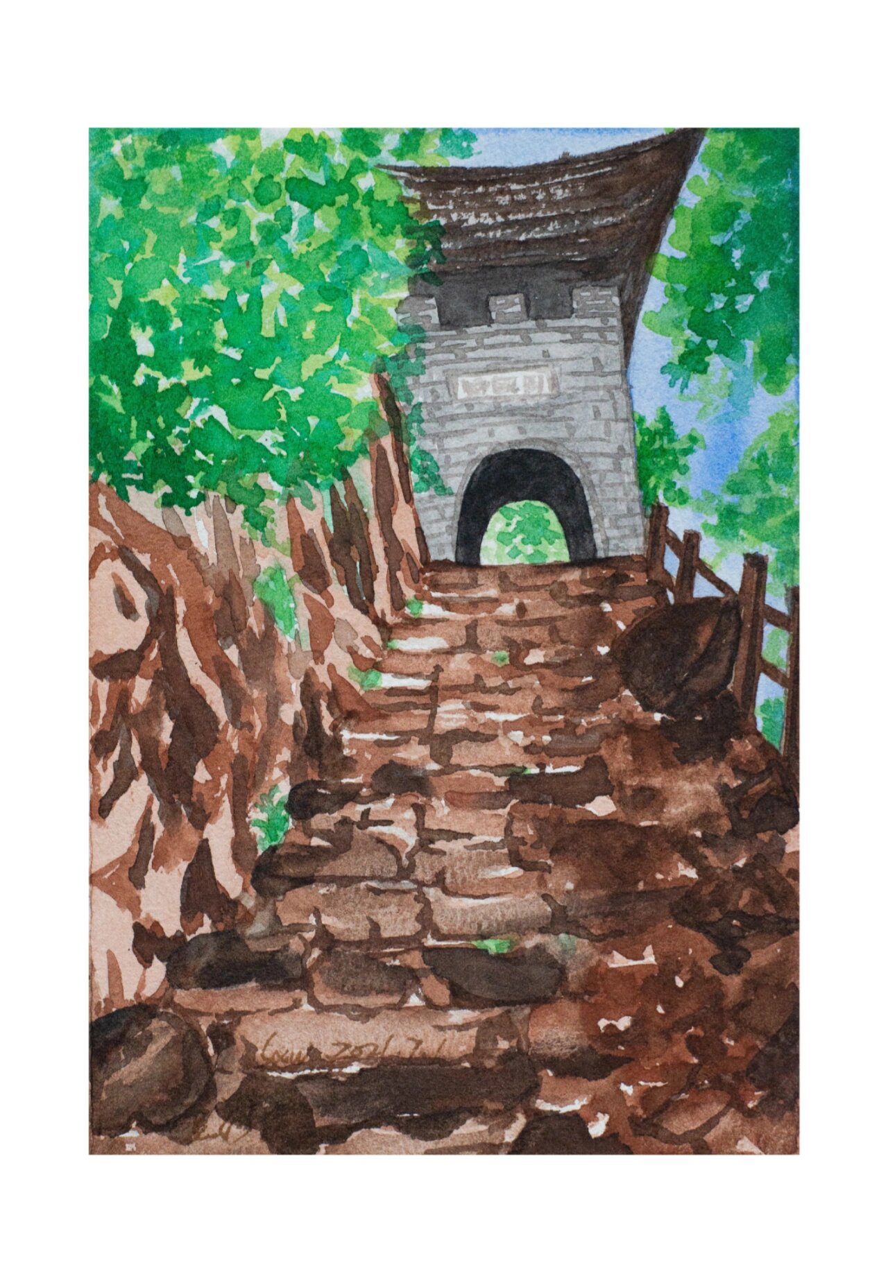 带着画笔去旅行|水彩画里的云南古镇