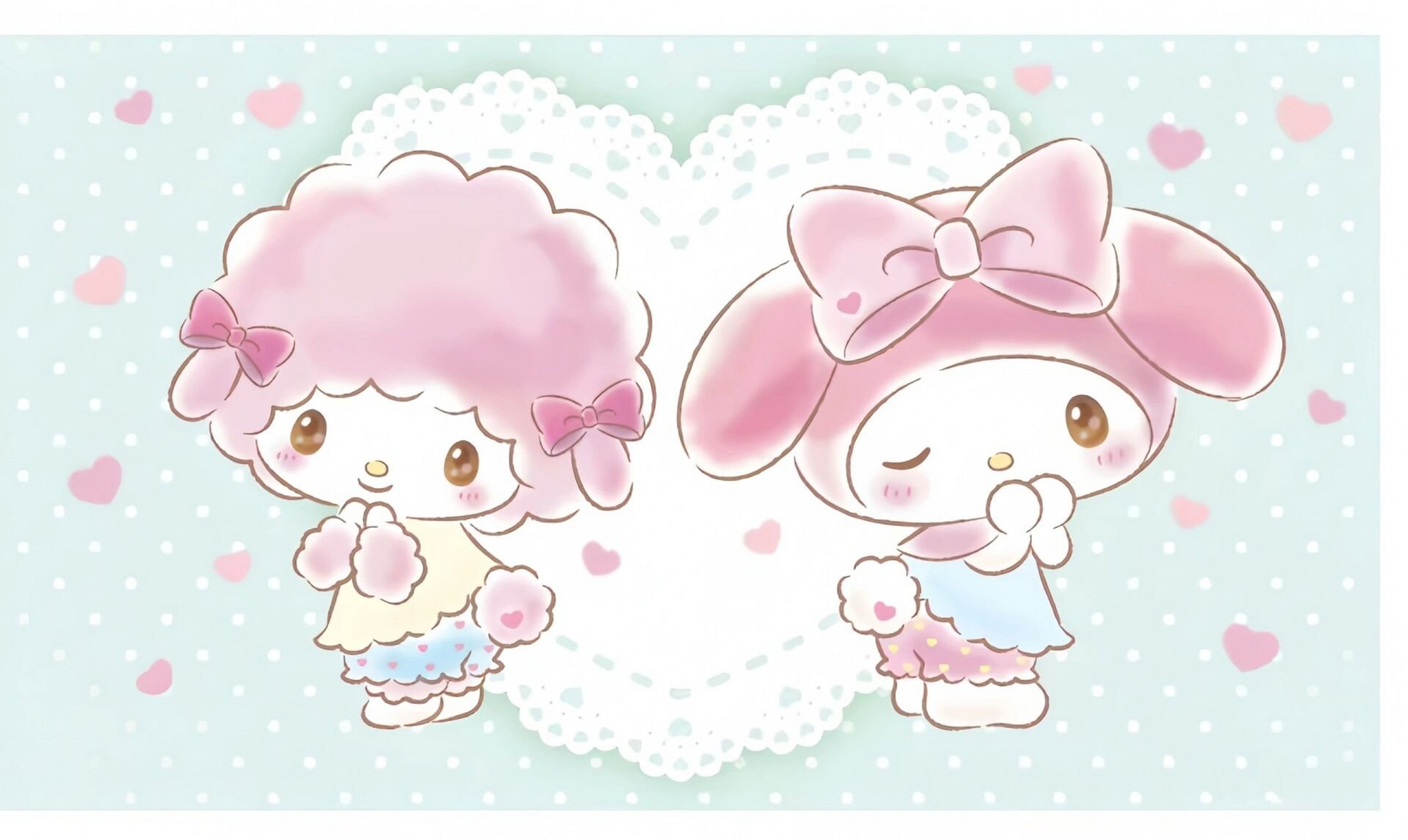 美乐蒂和小羊必爱诺的甜蜜日常9496壁纸分享 图片来自三丽鸥官方