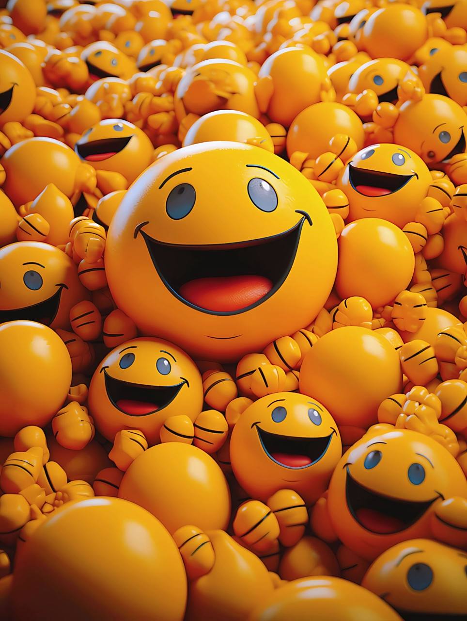 4k高清壁纸|超治愈的笑脸表情壁纸 04 96送给你们,不谢 96 在这个