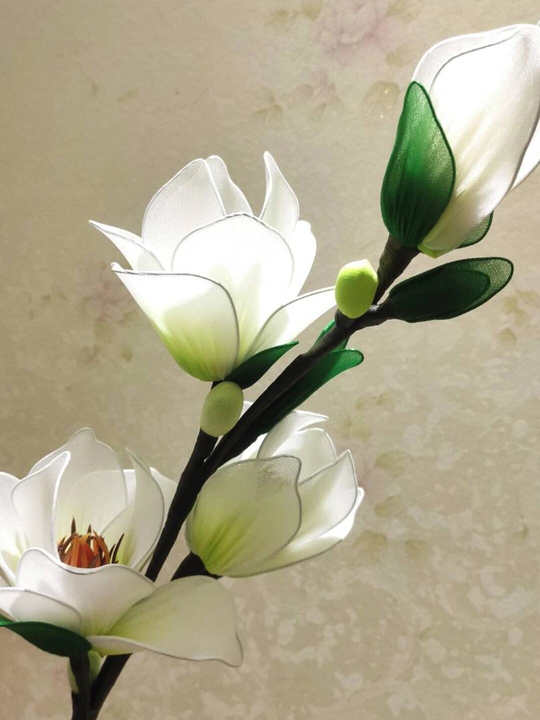 丝网花之白玉兰