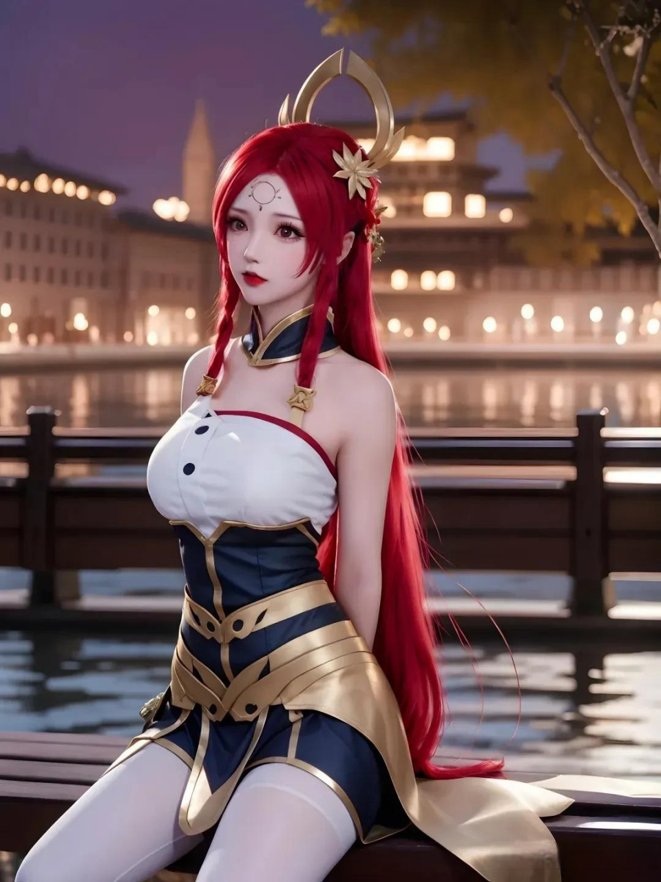 ai王者荣耀cos伽罗小姐姐好美