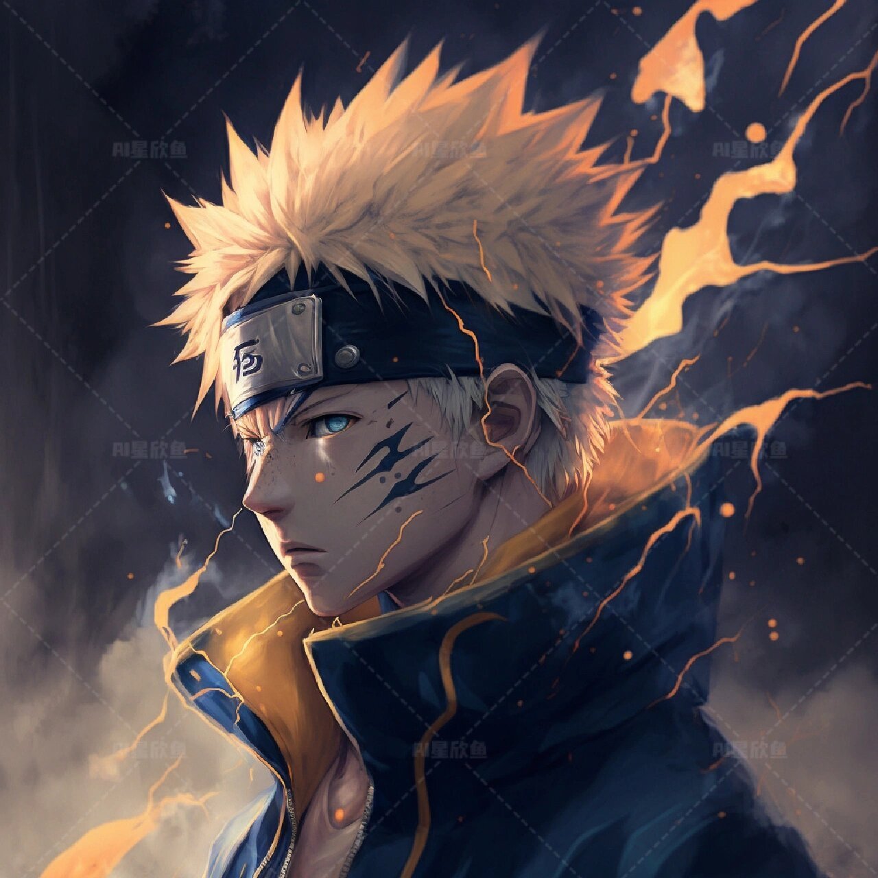 ai生成·火影忍者波风水门风格头像