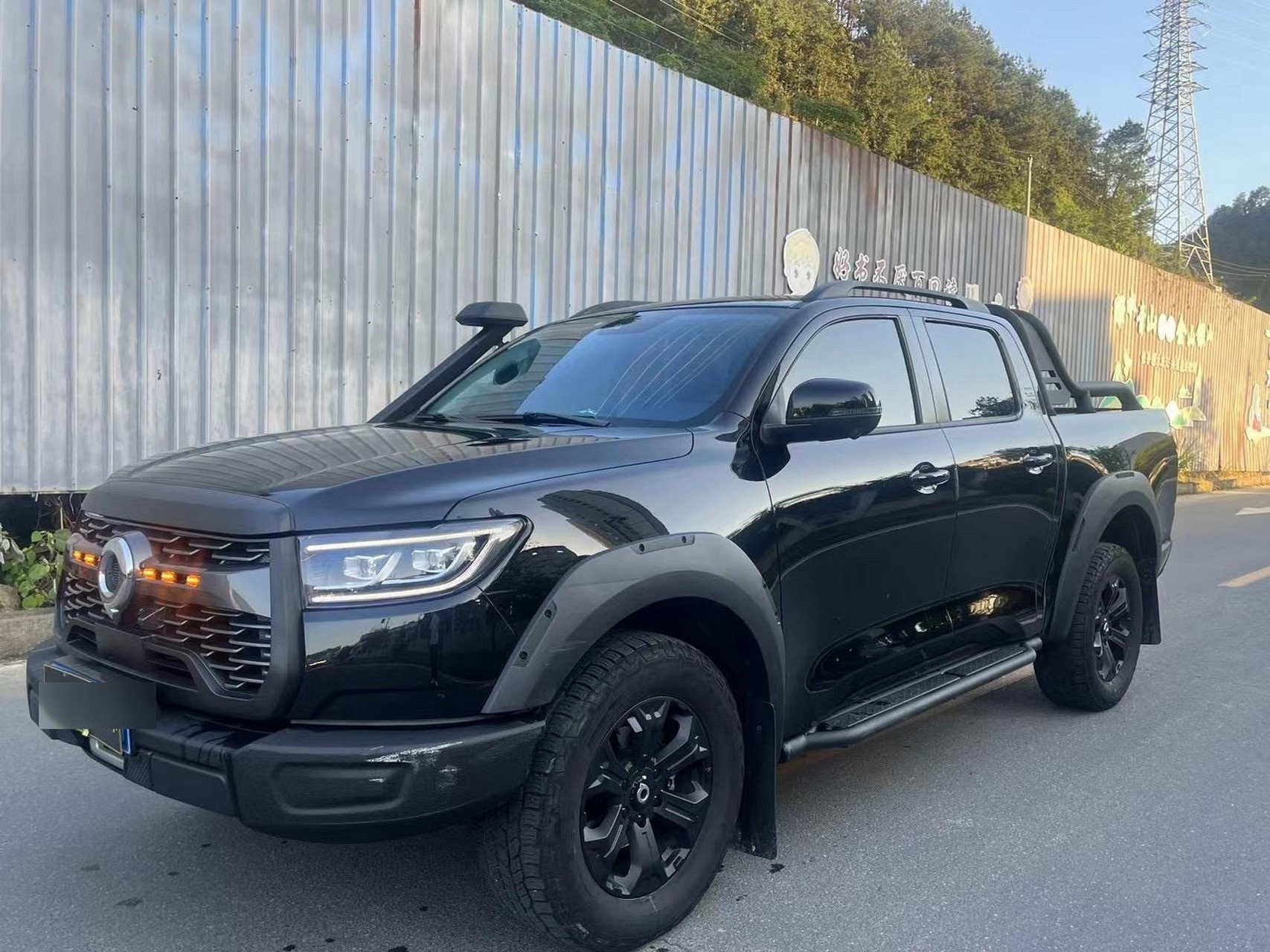 极品准新黑武士23年柴油长城炮越野版2万多公里,一手原漆,带绞盘,双