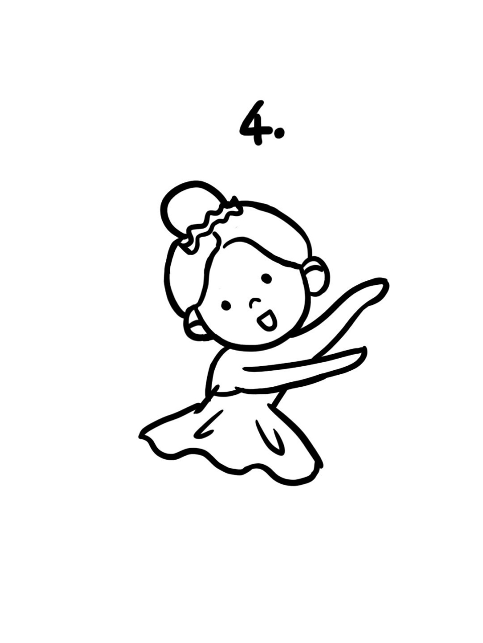 继续更新可爱小人手绘教程,这次我们画跳舞小女孩,芭蕾舞天鹅舞,美鲻