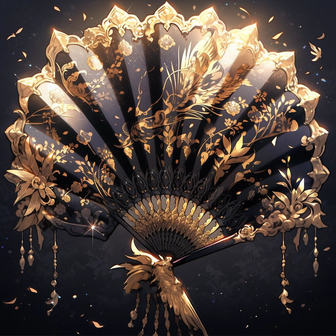 【上古神器】鎏金凤羽扇 在古代修真界中,有一把传说中的宝物,名为"