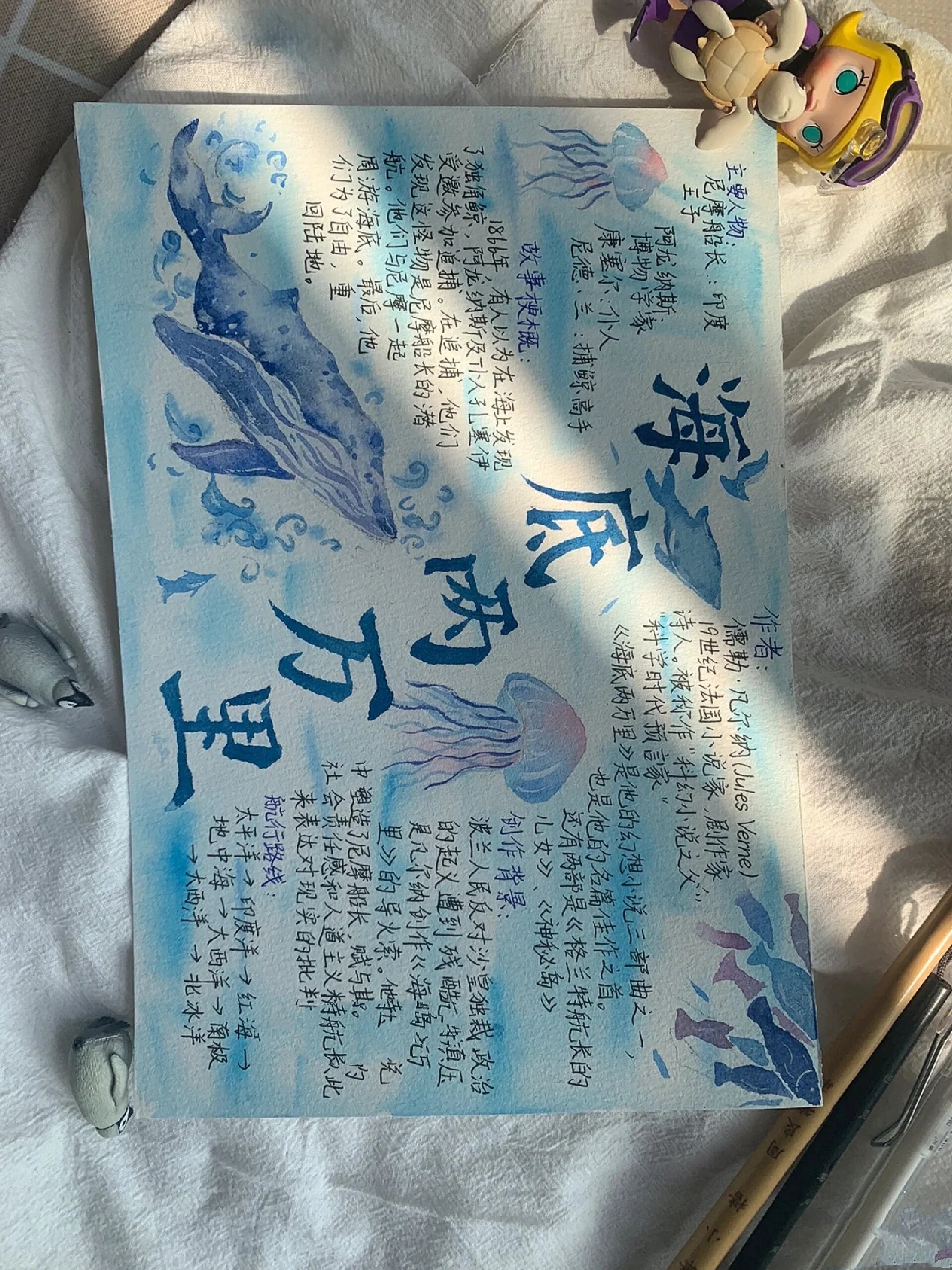 《海底两万里》手抄报
