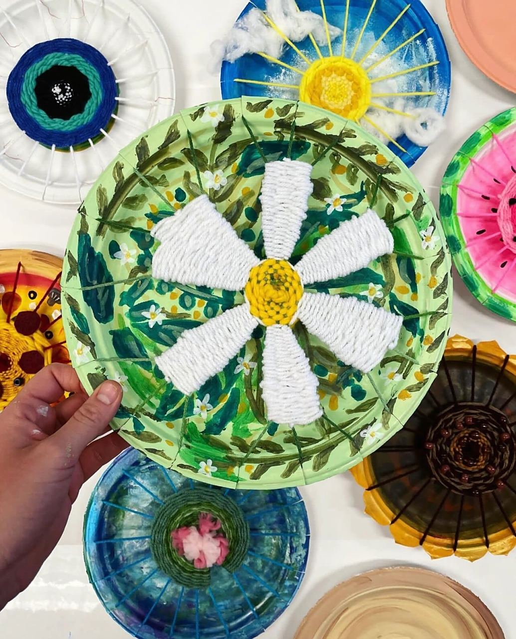 毛线77纸盘子这么多玩法6015你们还有什么创意