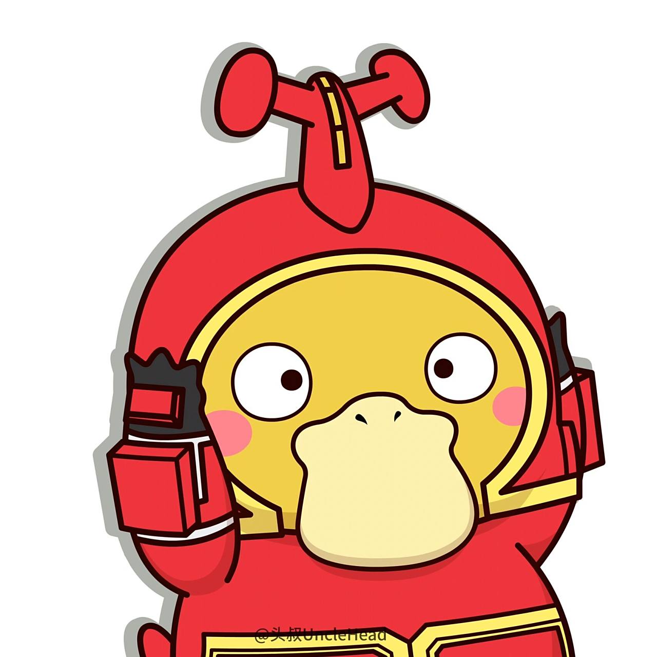 可达鸭系列头像之铁甲小宝