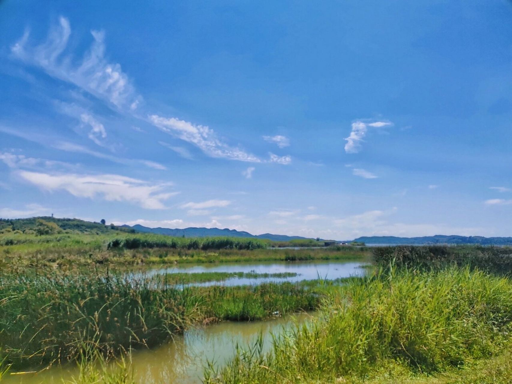 5 平方公里,大约是西湖的7倍,是中国著名三大高原湖泊(草海,滇池,青海