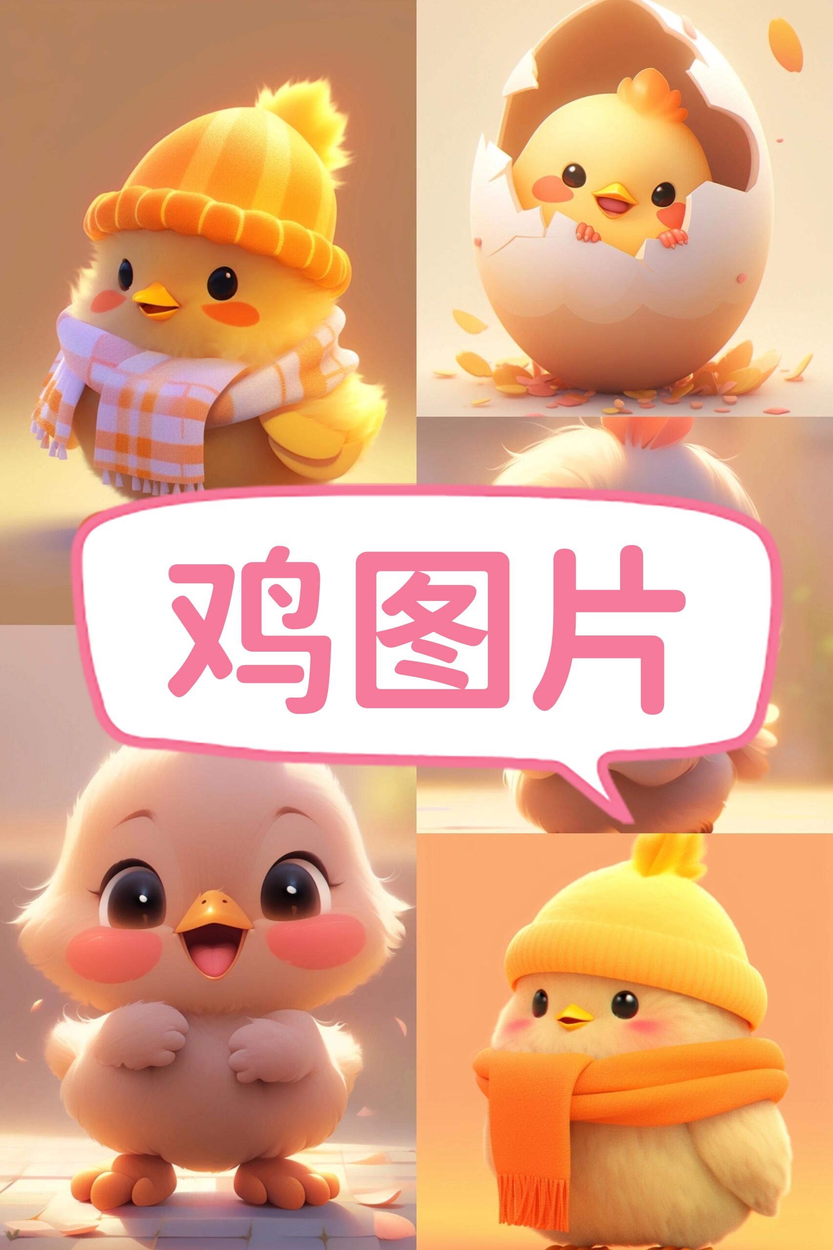 鸡图片 嘿,亲爱的小伙伴们,今天我要和大家分享一组超级可爱的鸡图片