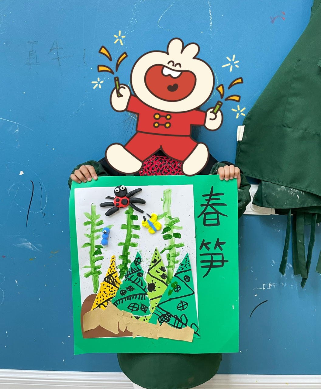 创意美术小班3-4岁 春笋 课程内容:《破土的春笋》 科普知识:竹笋有