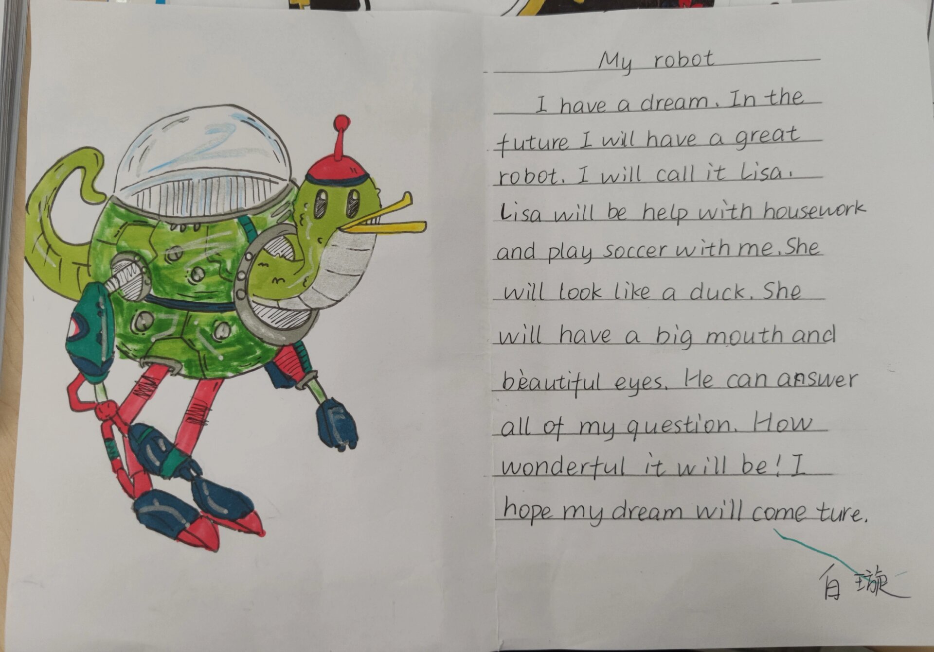 my robot in the future.