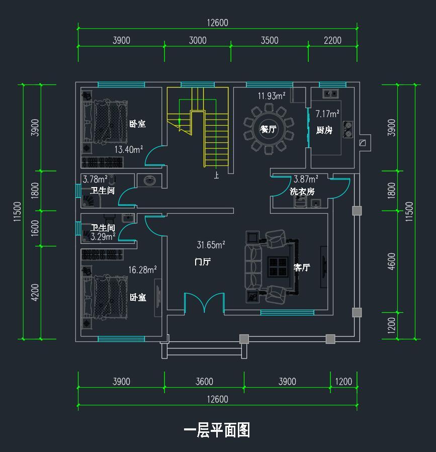 精美实用型农村小别墅,设计洗衣房 93房屋概况 编号: dc0970 层数