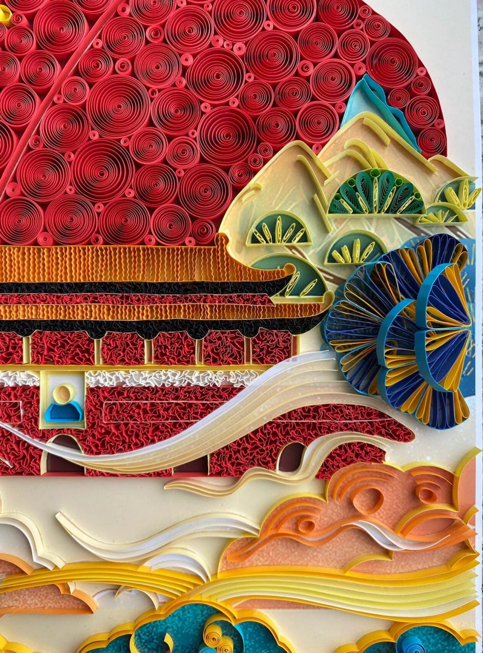 社会主义核心价值观主题  衍纸