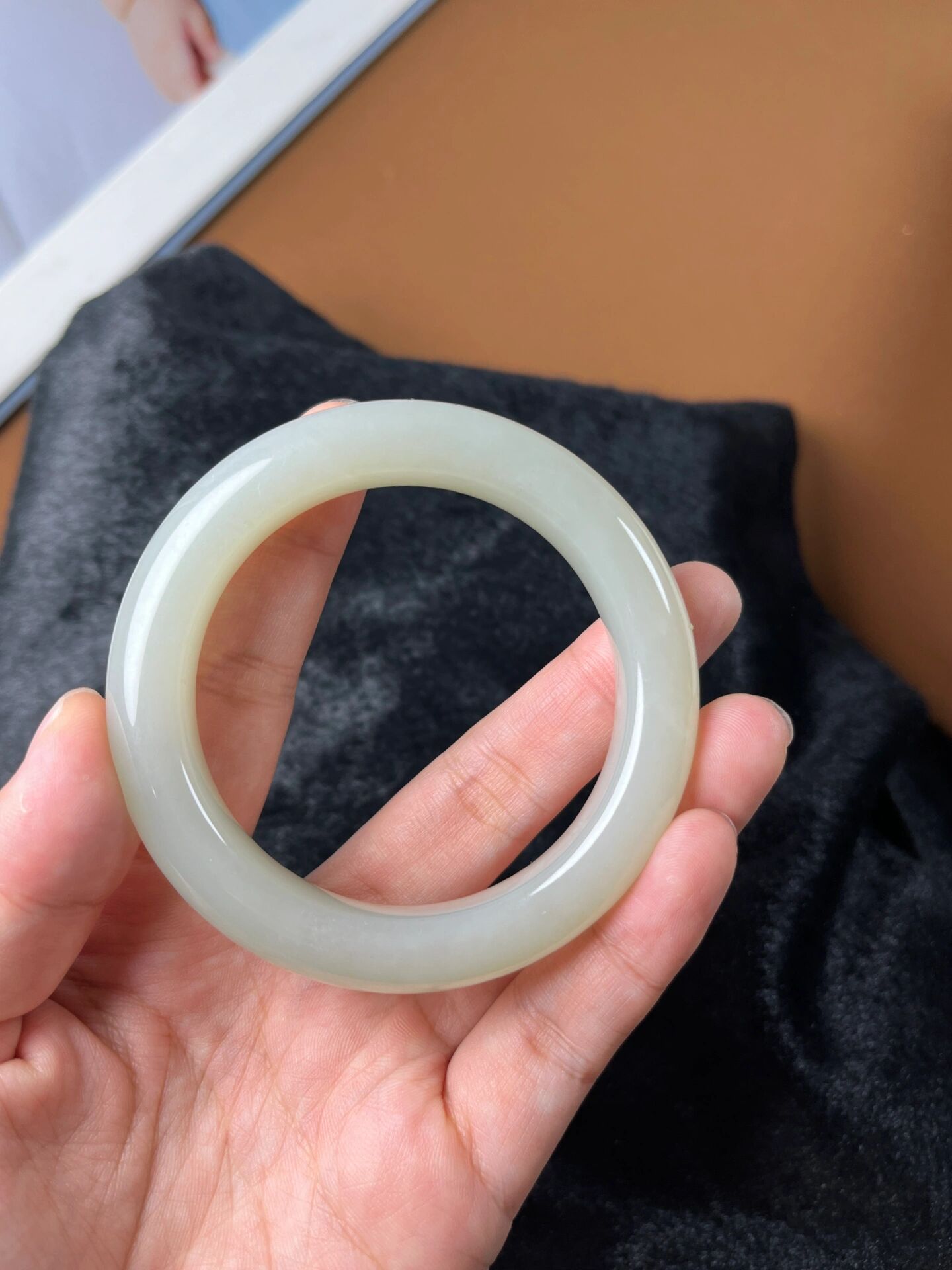 和田玉青海料手镯