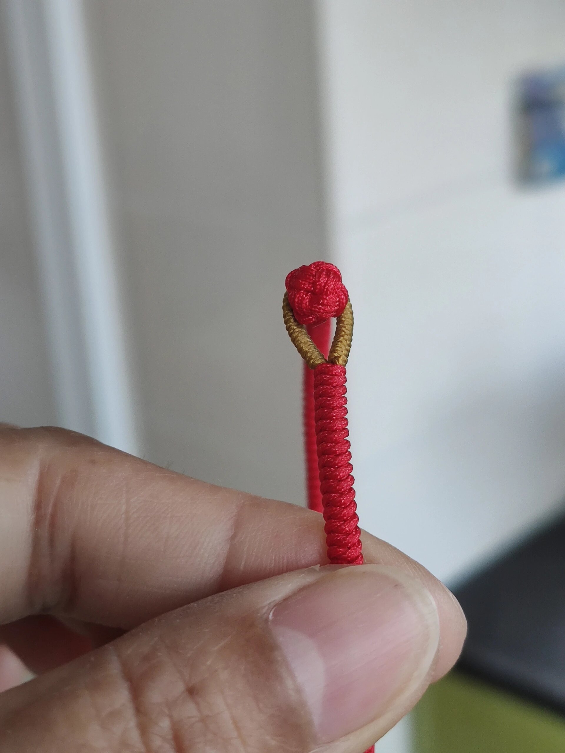 嘎嘎好看没有烧粘痕迹的无痕金刚结手绳教程