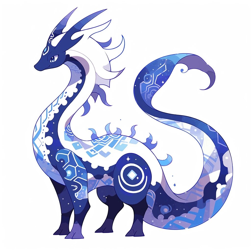 海梦龙(右滑进化) 海梦龙,传说中的宝可梦,生活在大海深处,极其罕见