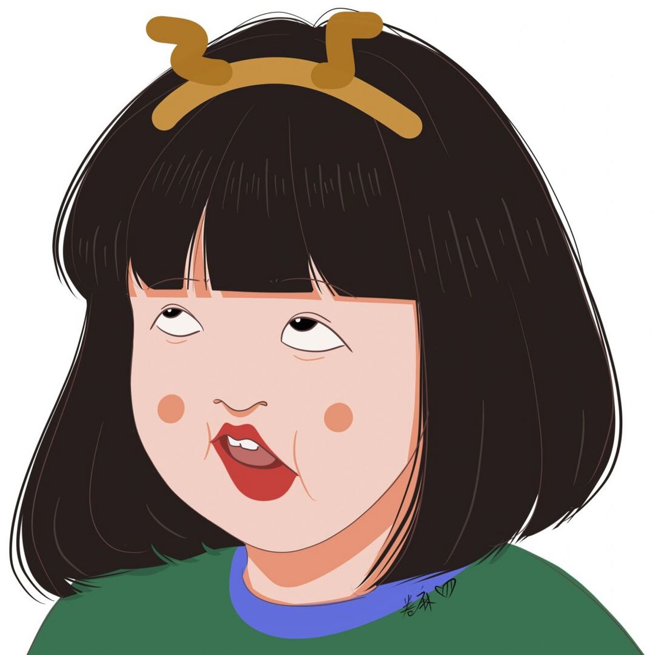 手绘头像# #插画头像# #头像约稿# #搞怪头像# #头像# #插画# #搞怪