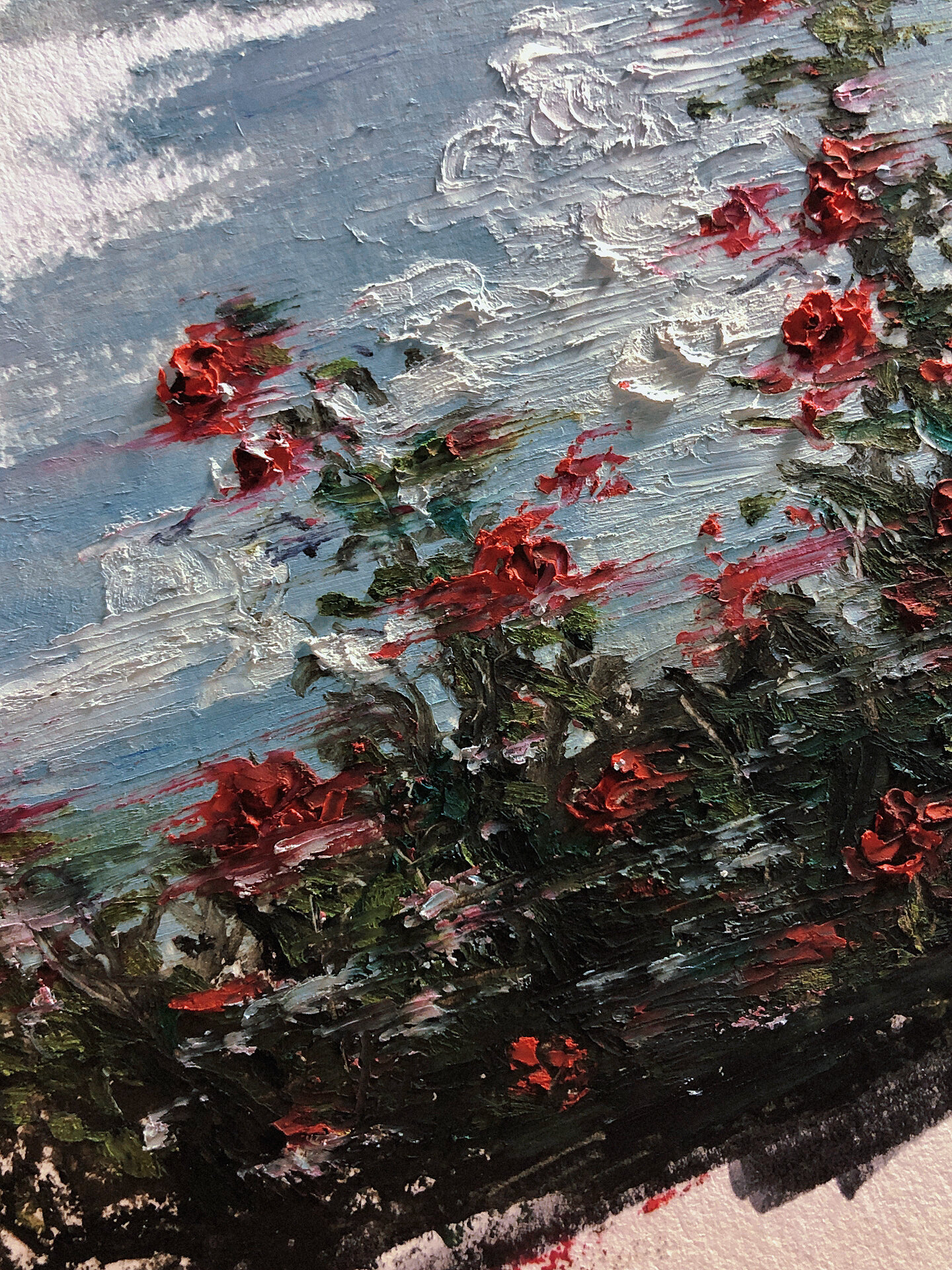 "枝头有刺 心底有光"|油画棒玫瑰速涂附教程