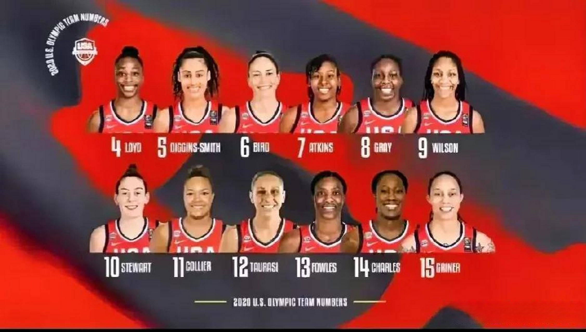 美国女篮12人大名单正式公布,这阵容中国队有机会嘛?