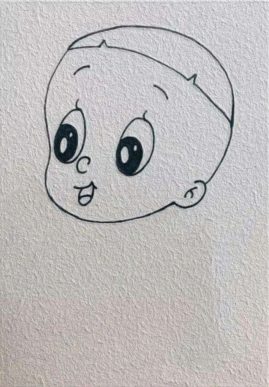 简笔画|大头儿子(附步骤) 钱财再好,也好不过生命 名利再大,也大不过