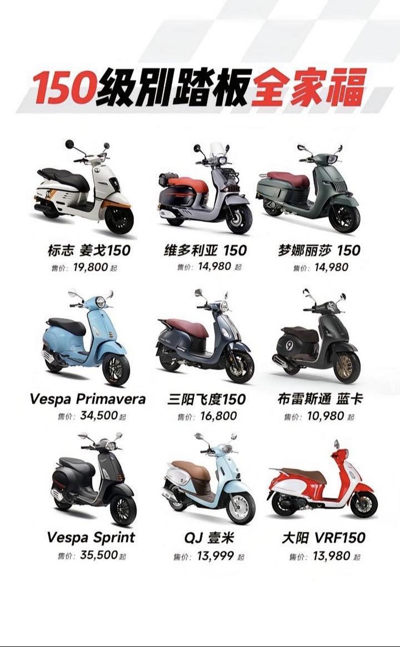 150cc踏板摩托车全家福,雅马哈150摩托车价格新款.