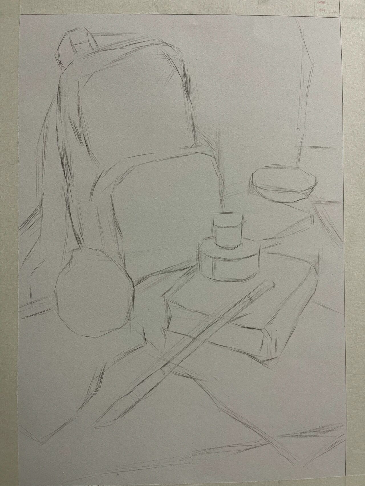 素描静物——文具类用品组合94步骤分享