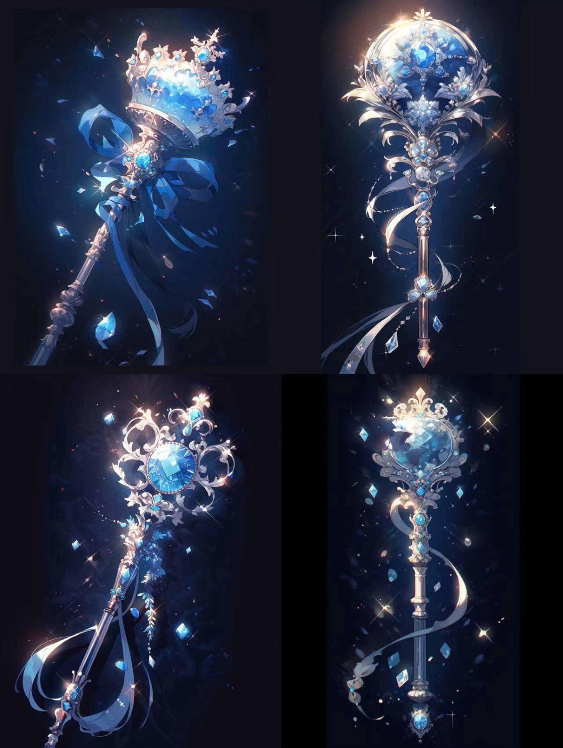 素材|你看见我的冰蓝魔法杖了吗?