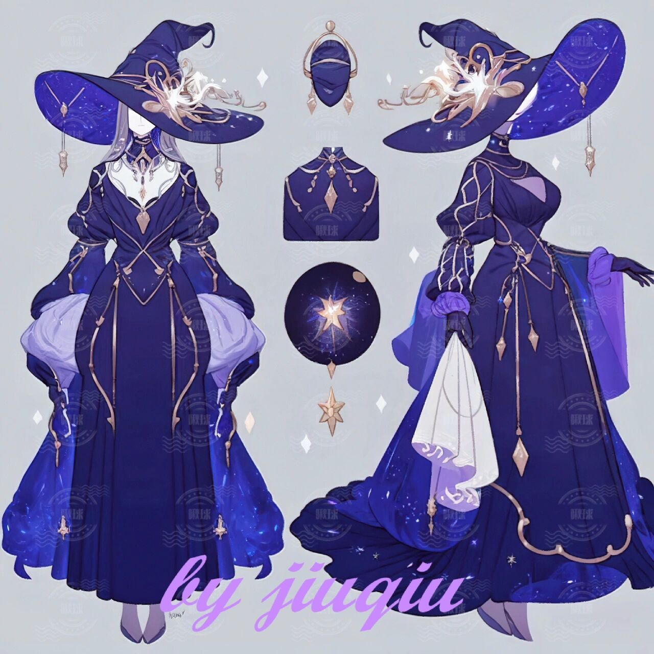 ai绘画|魔女 之前有小粉丝点的魔女装🌟 	 ✨✨✨✨✨