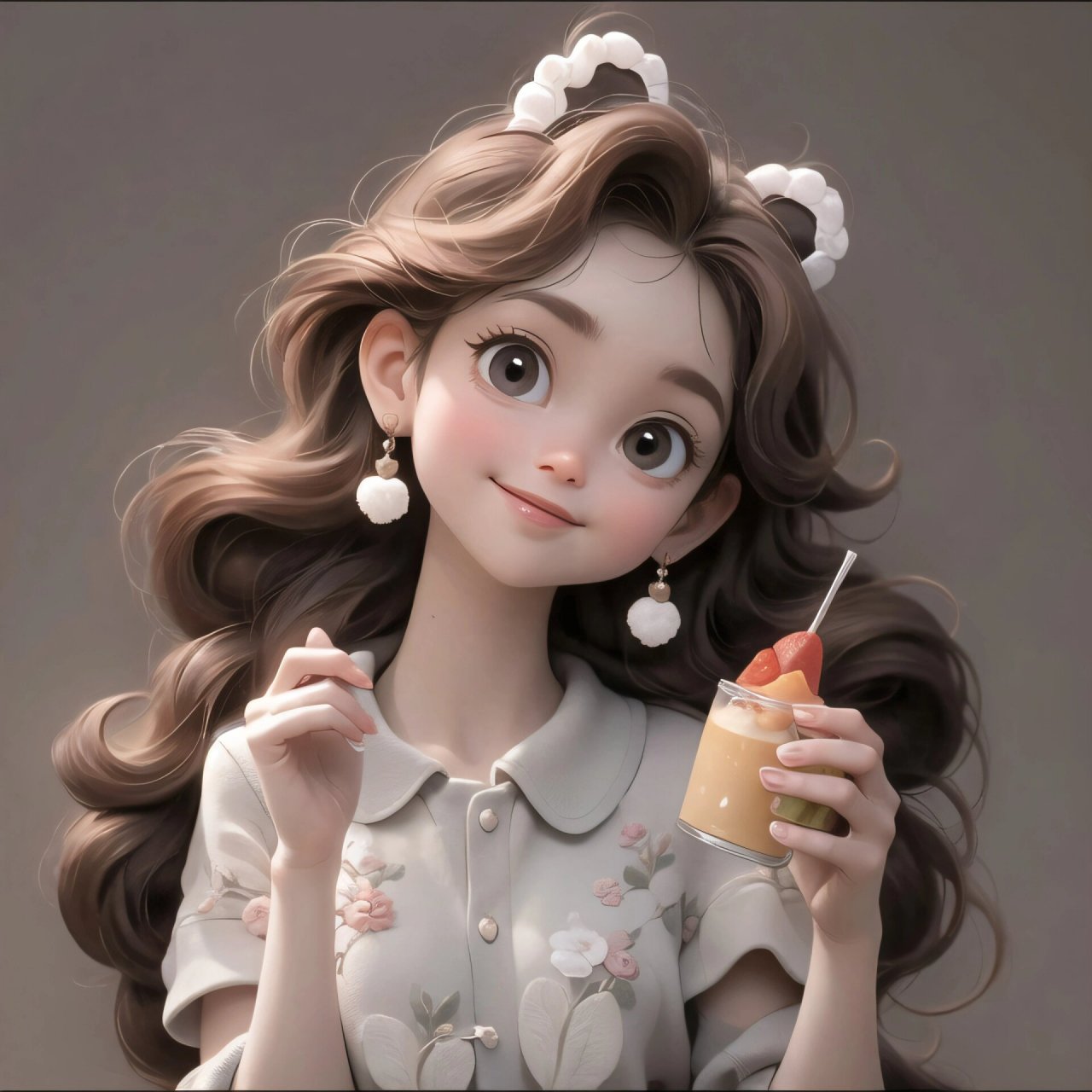 温温柔柔的白羊女孩#精美女生头像