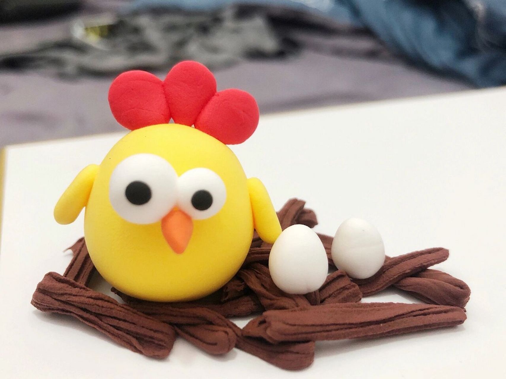 黏土|超级简单的咕咕鸡哦 你以为我在偷懒吗?勤快着呢