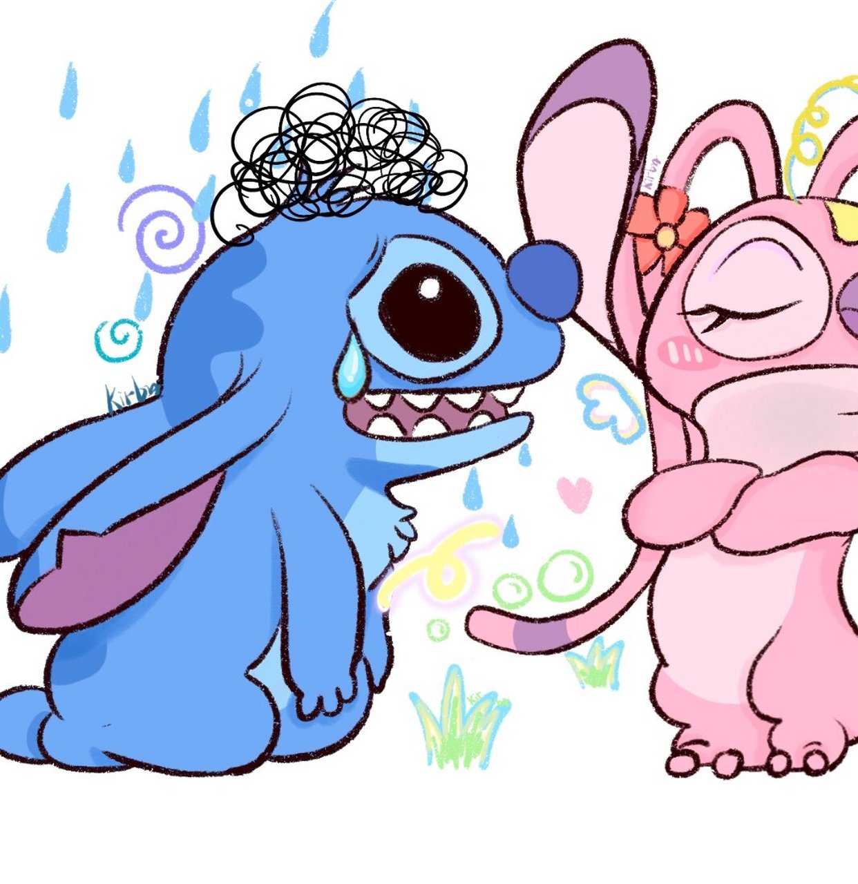 外星小狗98 史迪仔情侣头像 史迪仔和安琪