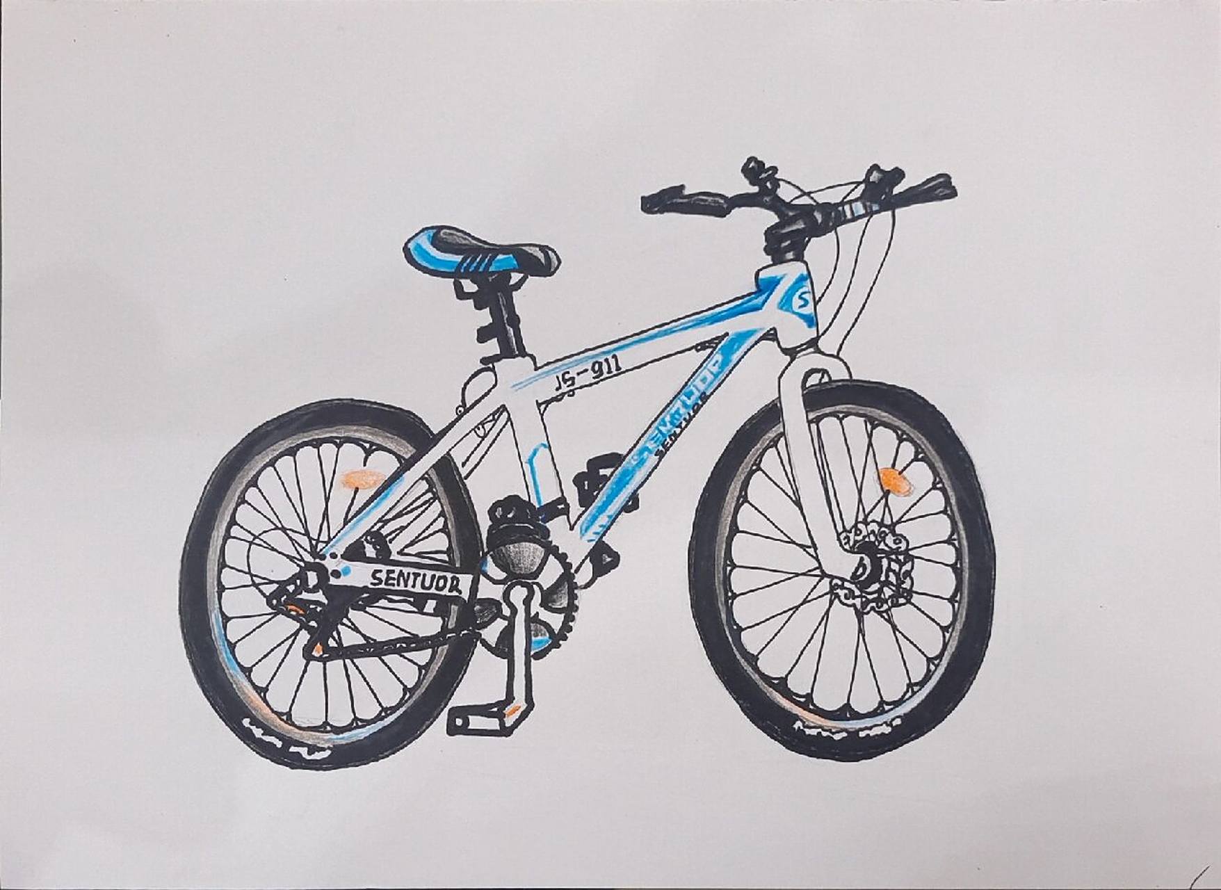 速写考级:六级 自行车