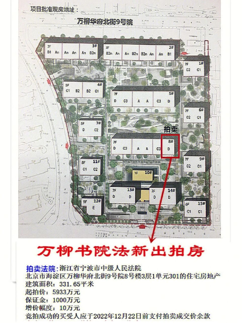 34万‖现在如何 上次万柳书院法拍房创单价36.