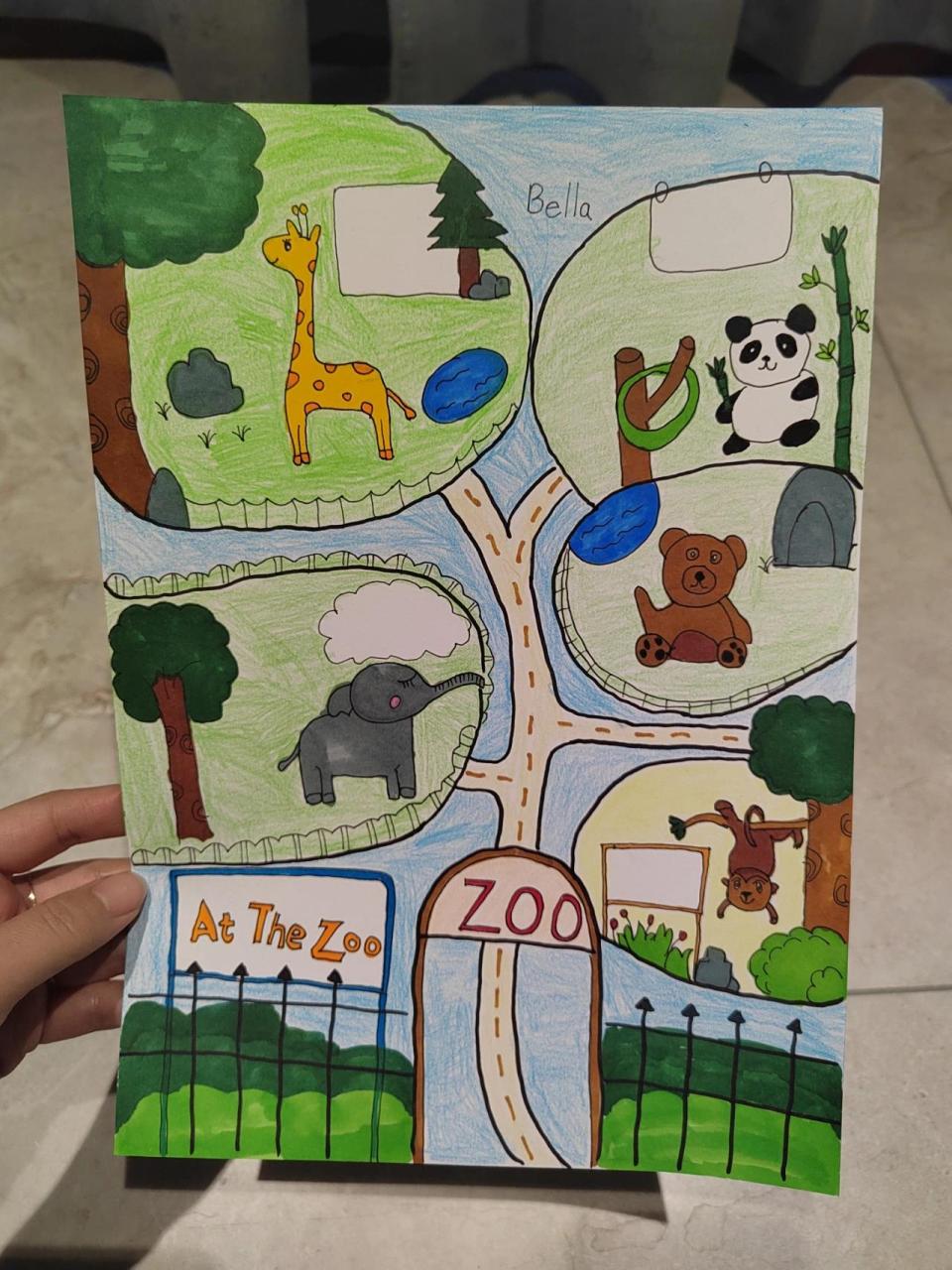 动物园平面图简笔画图片