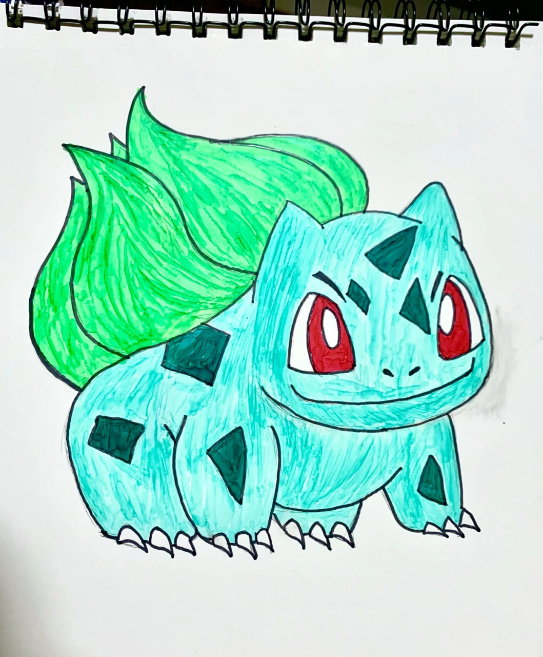 妙蛙种子 简笔画