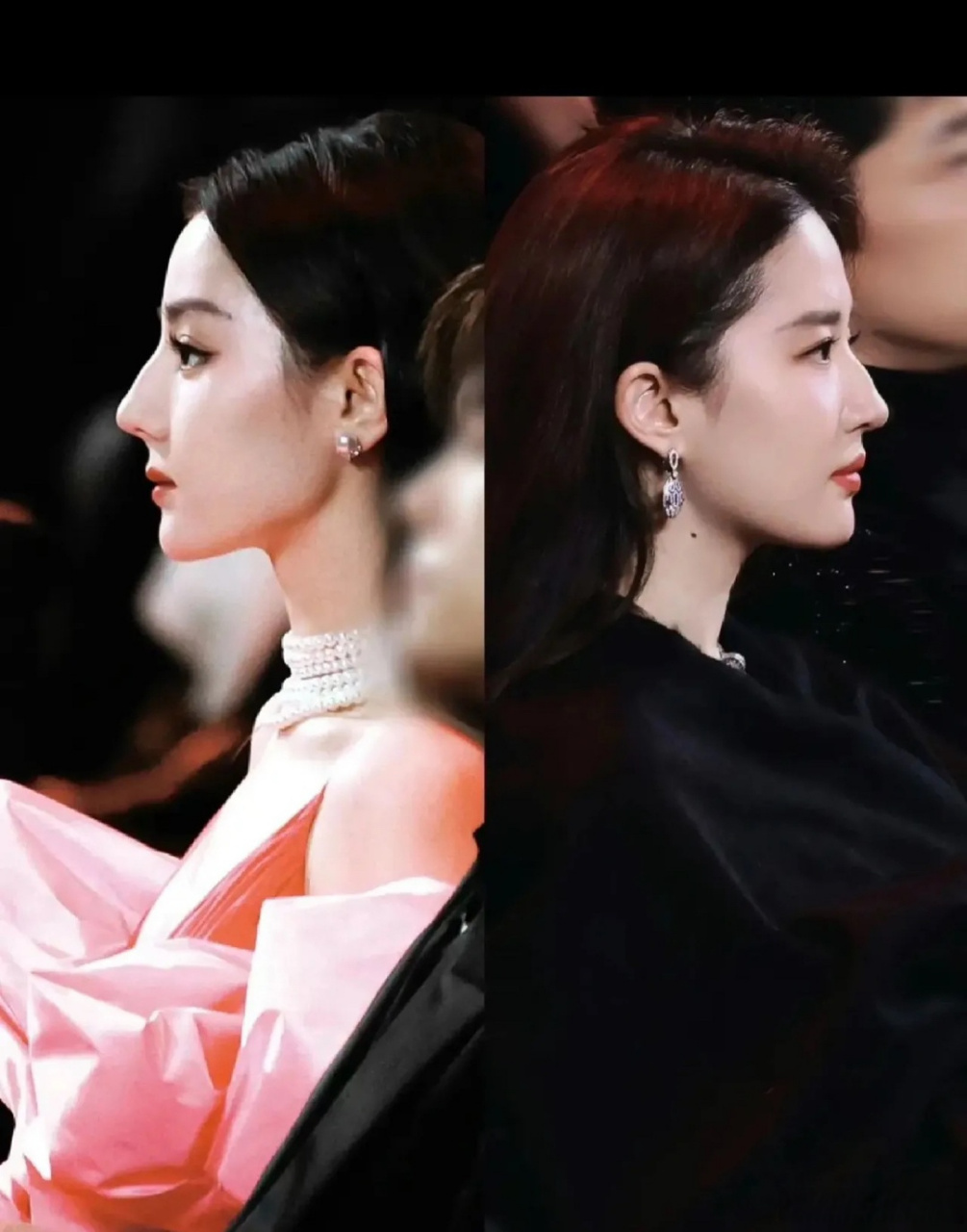 两大直面型侧颜女王迪丽热巴和刘亦菲,你更喜欢谁的侧脸线条?