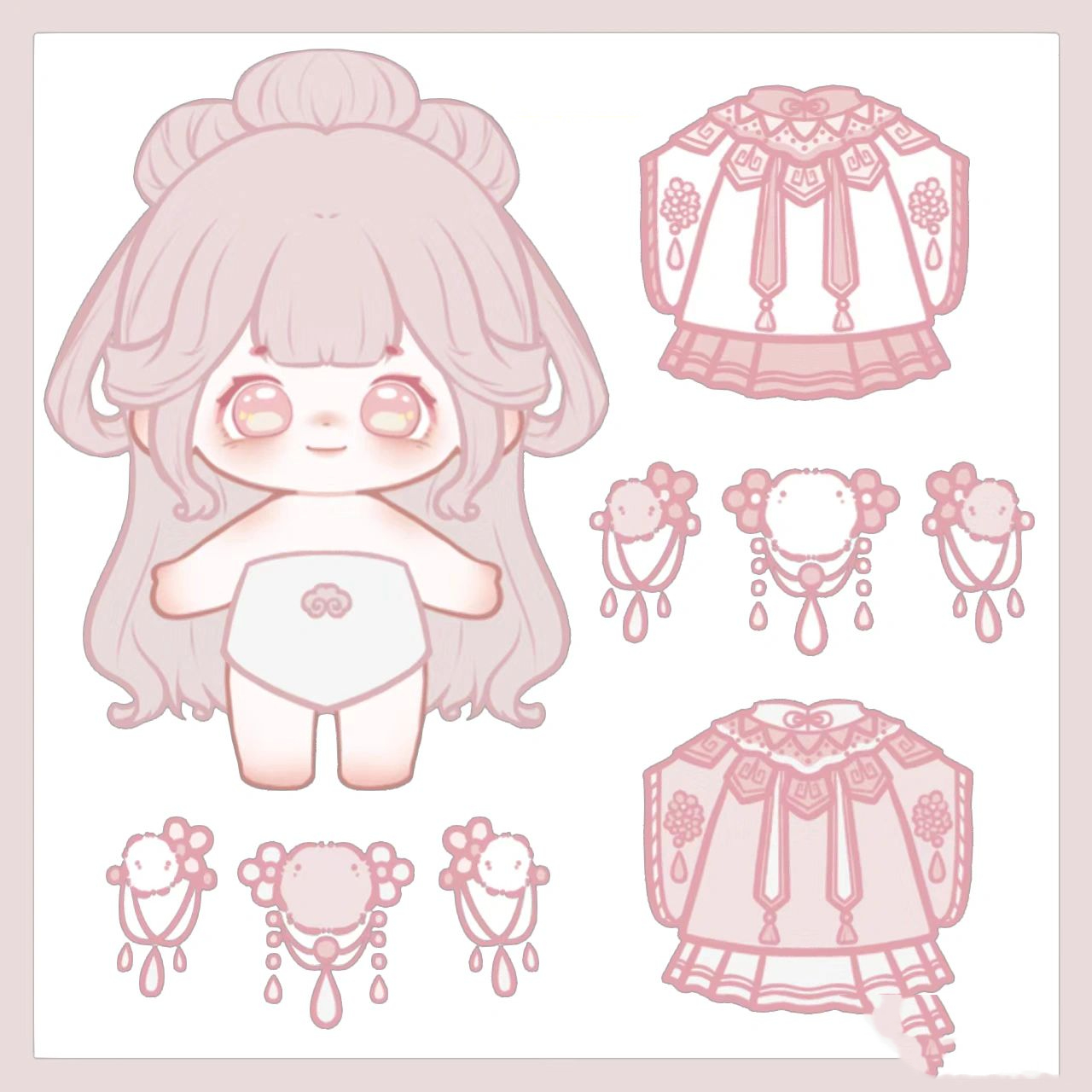 棉花娃娃素材(透明底)大放送 棉花娃娃系列素材大放送