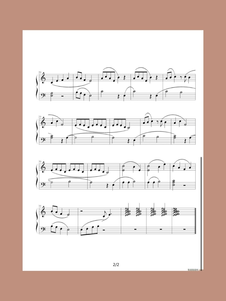 樱花钢琴曲 是樱花的简谱喔
