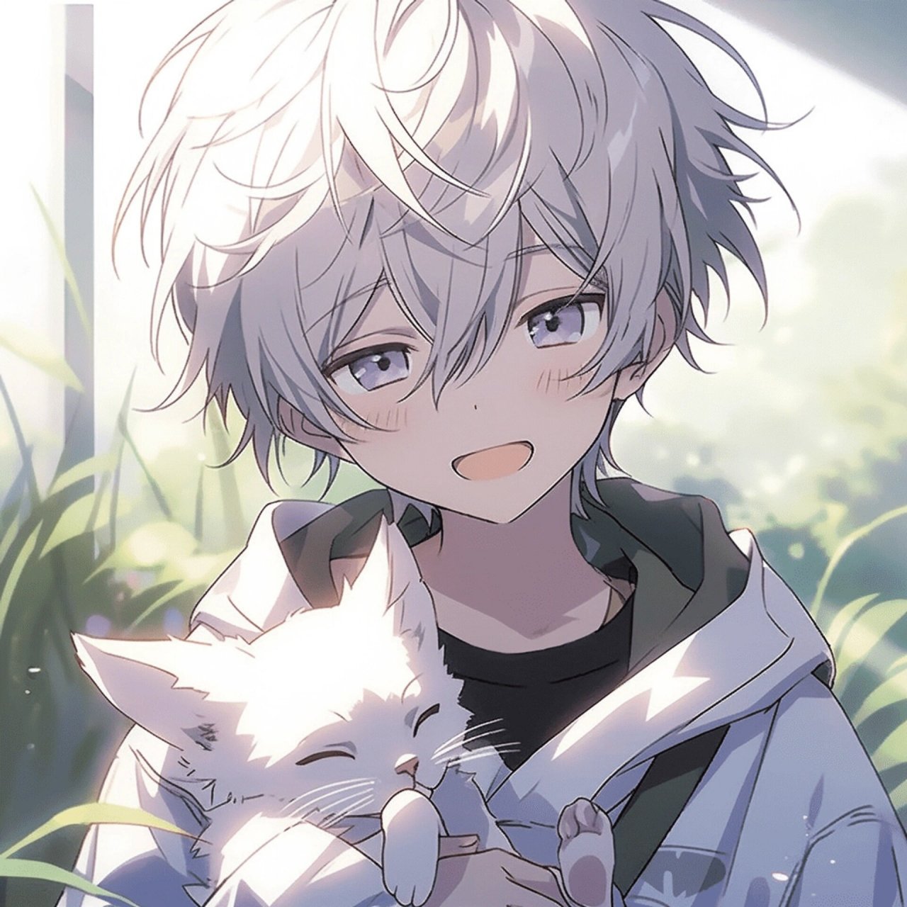 少年与猫丨帅气动漫男头