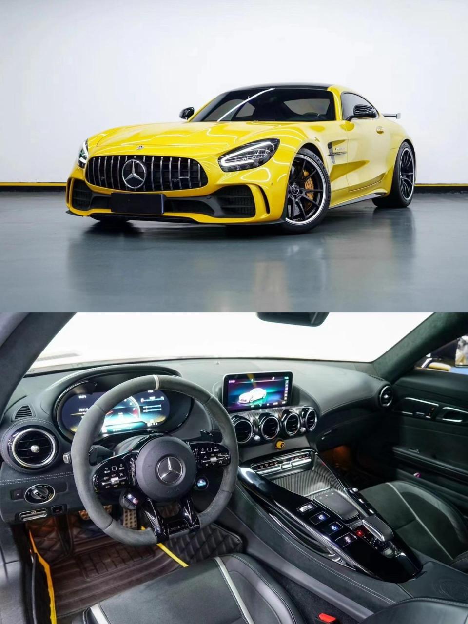 21年奔驰amg gtr 选配10万流沙金 1.2万公里原版原漆