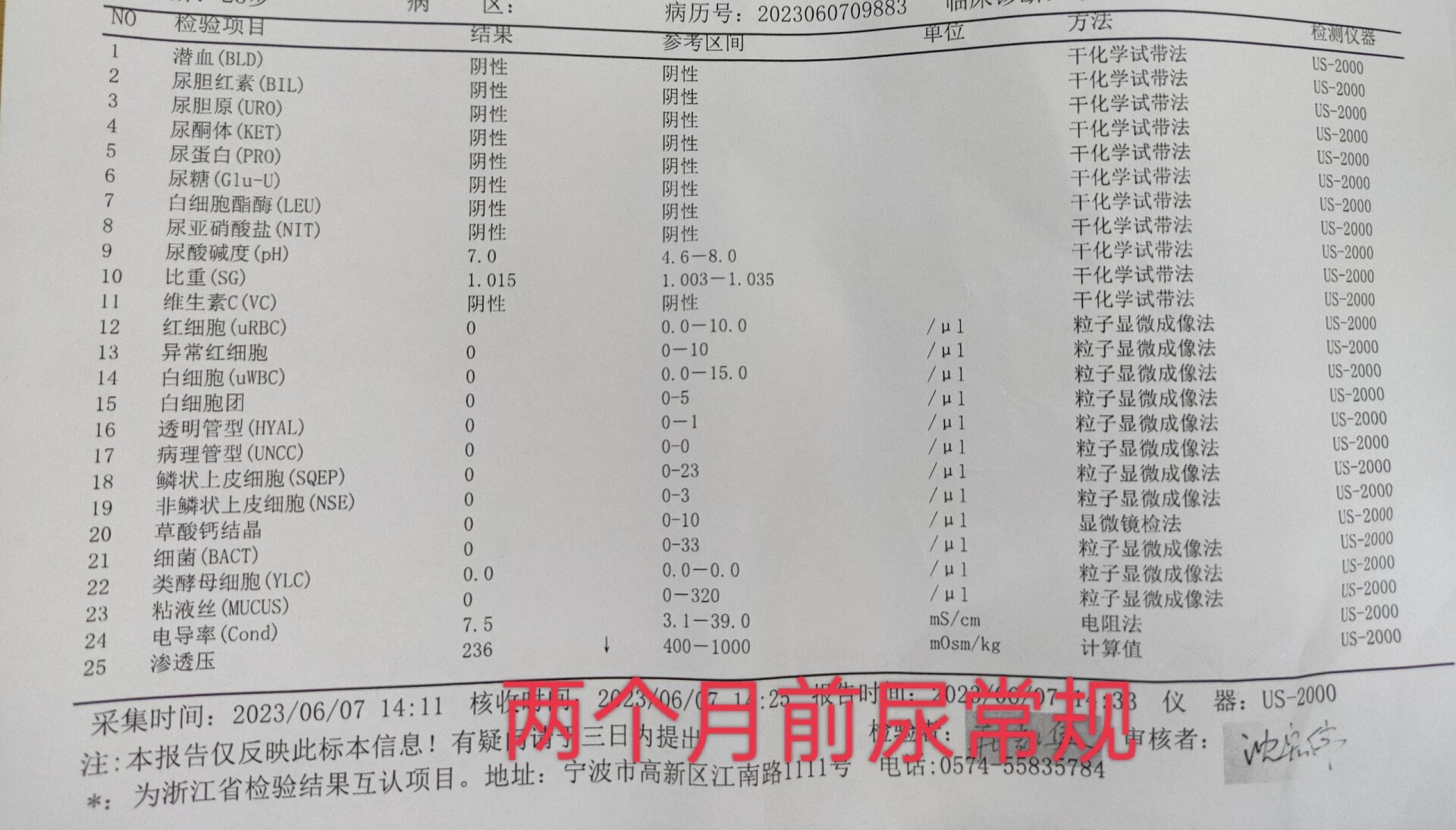 复查尿酸做了肾小管功能检测