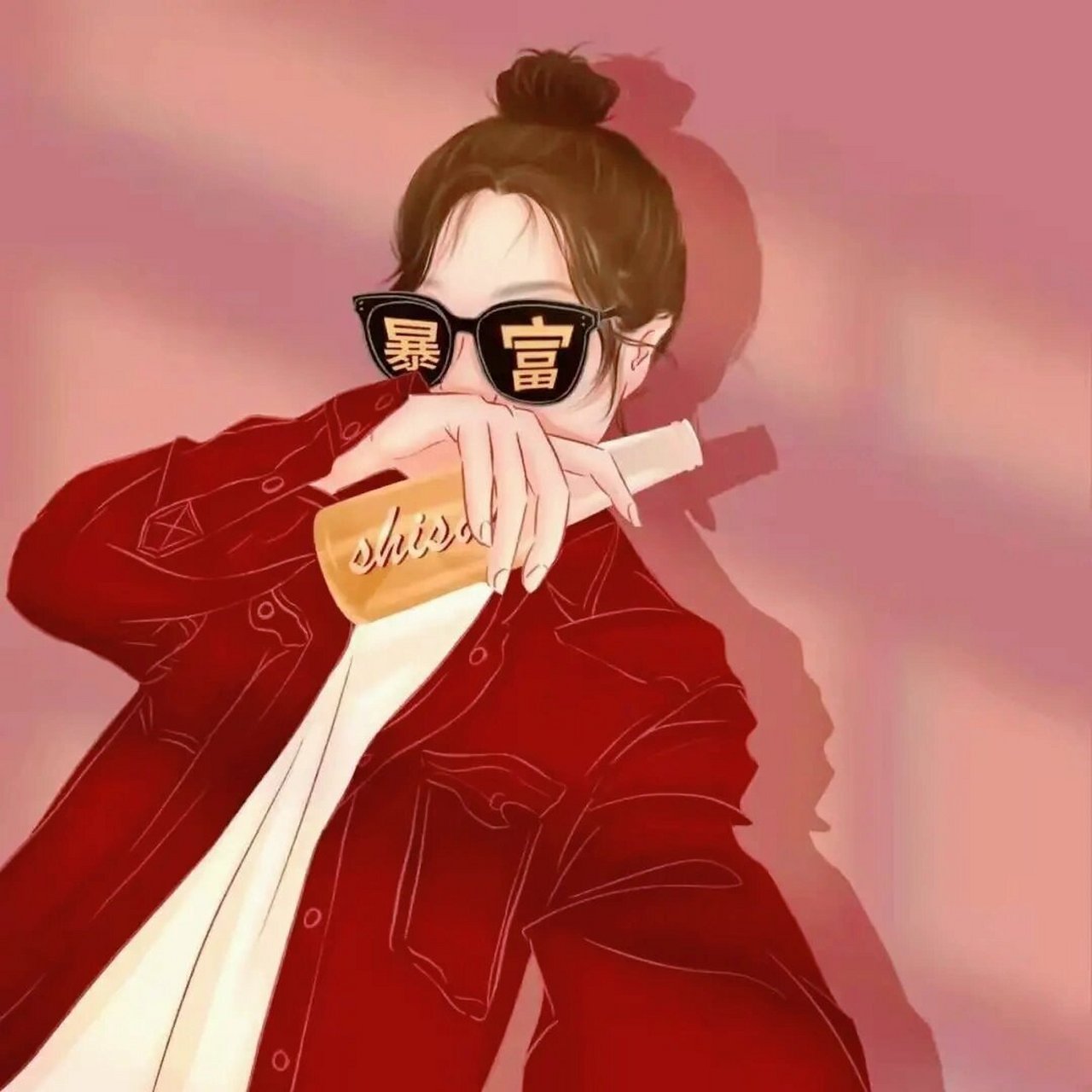 暴富卡通情侣头像