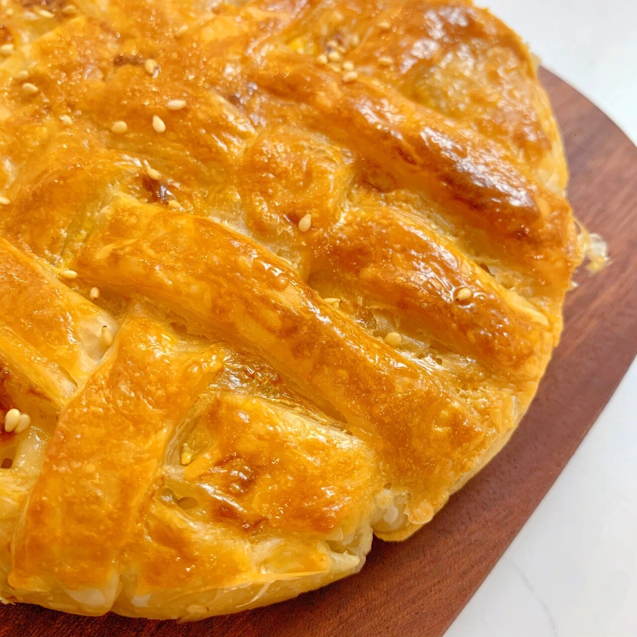 手抓饼版香甜香酥苹果派96 手抓饼做的苹果派太太香啦7515外皮