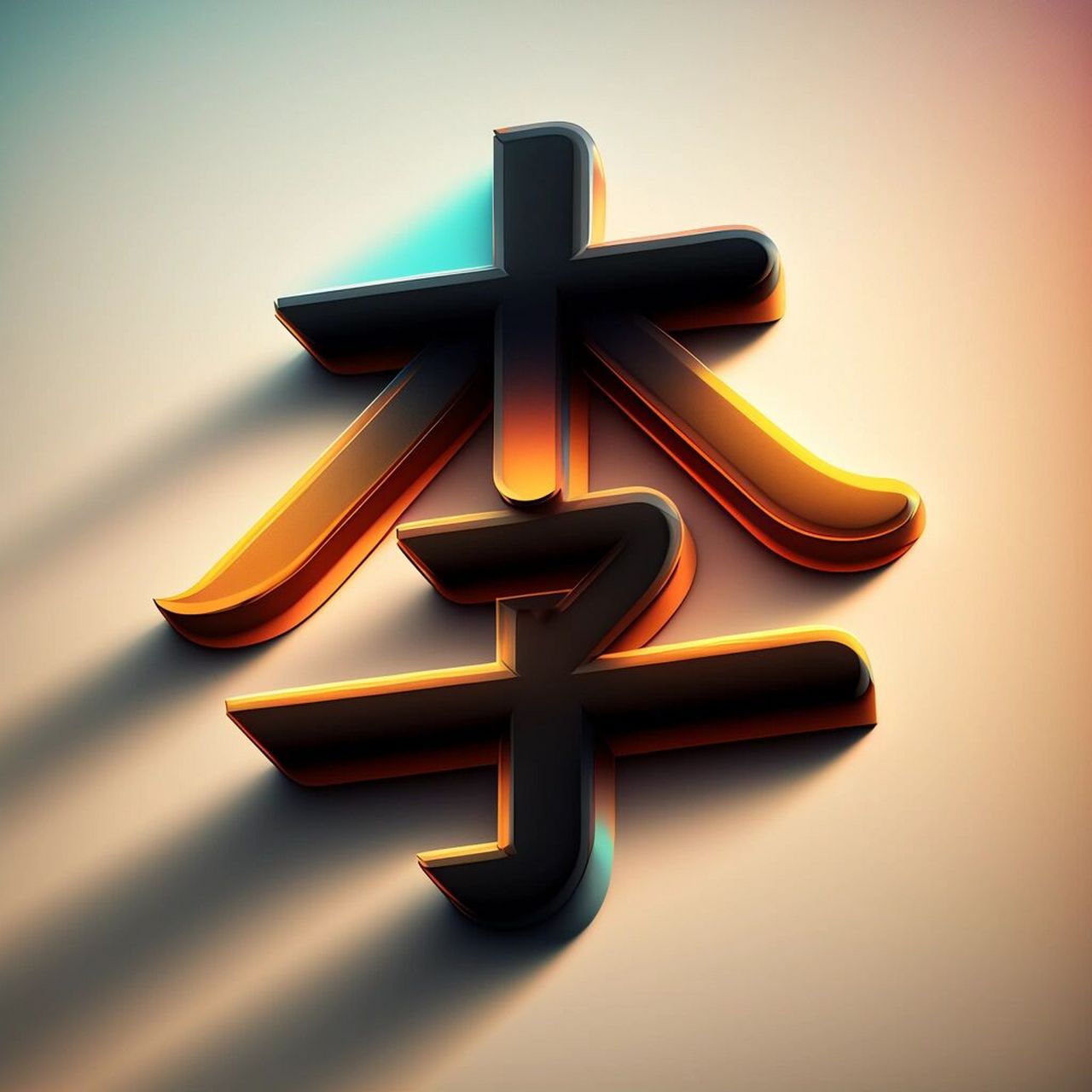 艺术字体设计·姓氏头像·李 姓氏头像