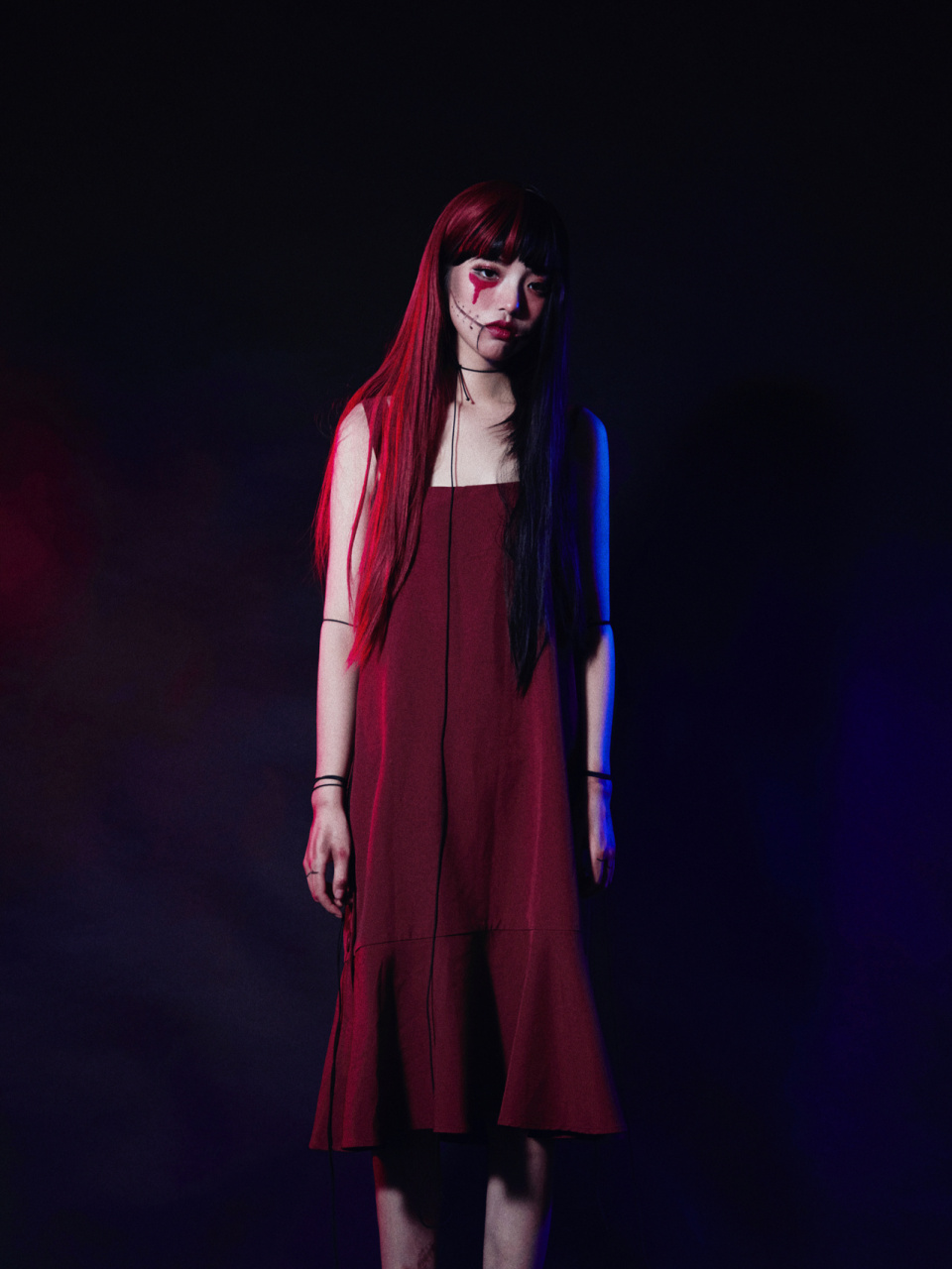 木偶妆🎃万圣节妆容 提线木偶 暗黑系妆容 🖤很喜欢这组暗黑系的