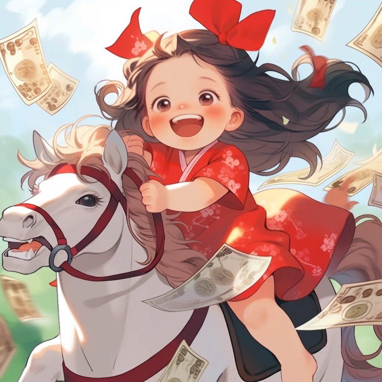 招财94女生头像|马上有钱94花