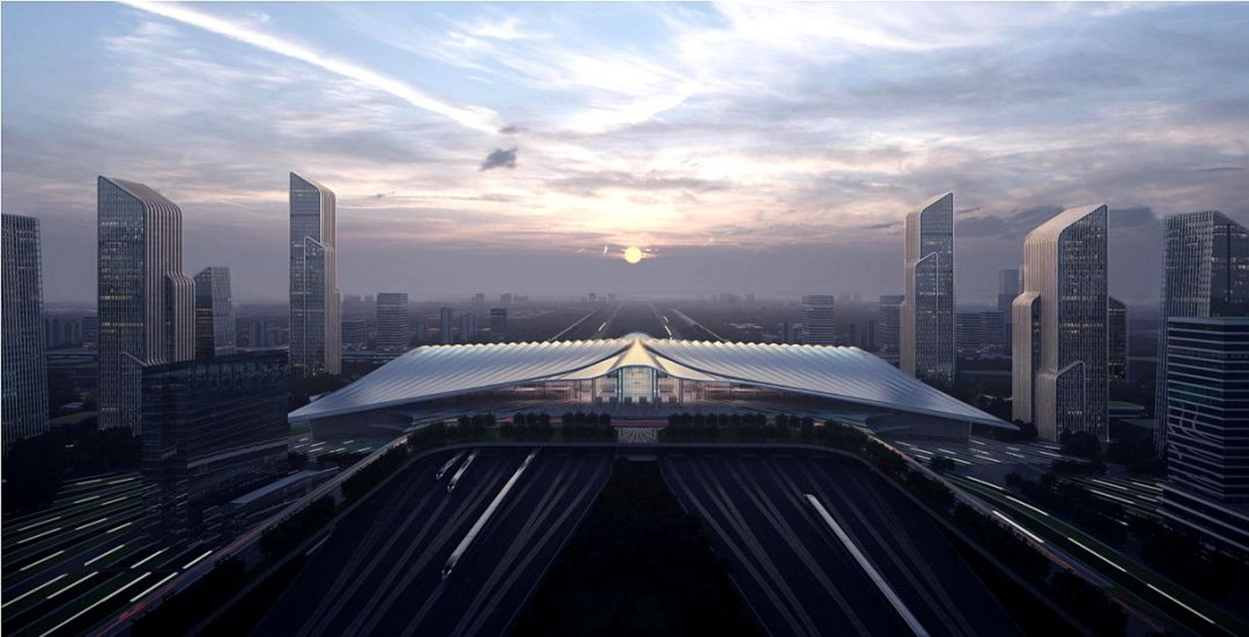 的交通枢纽天府高铁站 24年即将亮相      四川最大高铁站～天府新站
